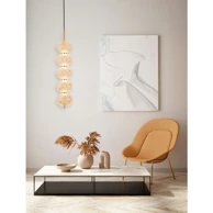 NOVA LUCE Visilica Klelia NL9236393, LED 30 W, 3000 K, 2482 lm, mjedeno-zlatna