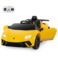Automobil električni Lamborghini 12V, žuti