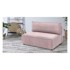 BOBOCHIC PARIS Svijetlo ružičasta modularna sjedeća garnitura od samta (srednji modul ) Nihad modular, 138x95x88 cm