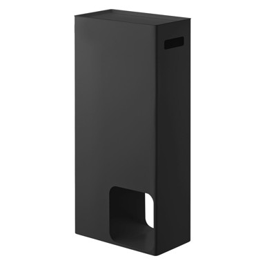 YAMAZAKI Crni metalni dozator za toaletni papir Tower