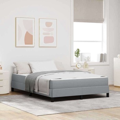 Boxspring krevet, 140x200 cm, sivi