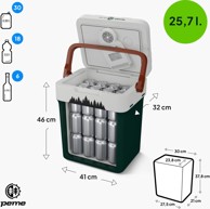 PEME Prijenosni hladnjak Essential 32, Pine Forest