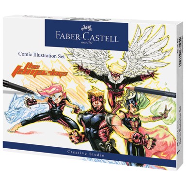 FABER-CASTELL Set Comic Illustration 15 kom 167195