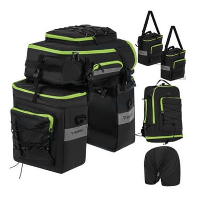 NORTHIX Vodootporna torba za bicikl od 65 l - 3-u-1 bisaga i ruksak
