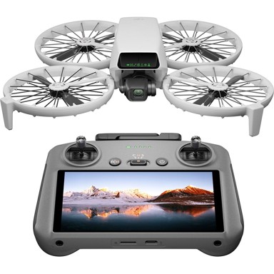DJI Dron Flip RC 2, 4K UHD kamera, 3-axis gimbal, sivi