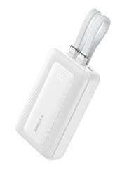 ANKER Powerbank Zolo 10. 000 mAh, 30W s ugrađenim USB-C + Lightning kabelima, bijeli
