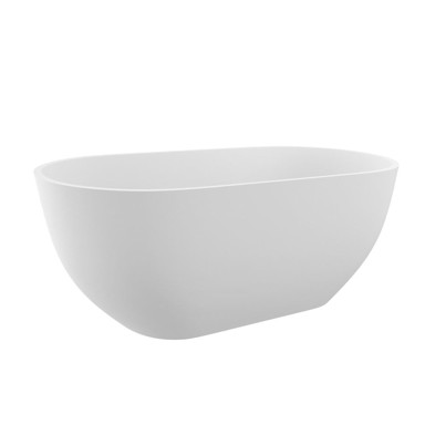 POLYSAN Kada REDUTA, samostojeća, kupaonska, lijevani mramor, 150x75x58 cm, bijela