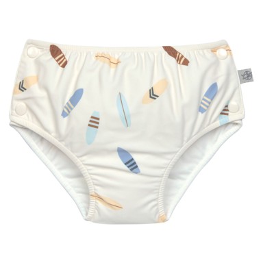 LÄSSIG Pelene za plivanje Snap Check Patternvilla/Sea Salt, za višekratnu upotrebu, 13–24 mj, veličina 86/92