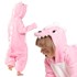 NIKCORP Kigurumi kostim dinosaurus, visina 135-145 cm, prsa 98 cm, dužina 125 cm, rukav 45 cm, kukovi 54 cm, roza