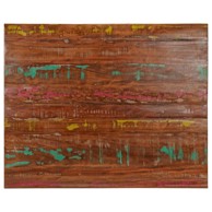 Ploča za stol, 100 x 80 x 3,8 cm, masivno obnovljeno drvo