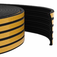 Brtvilo za prozore, samoljepivo, 9x4 mm, 25 m, EPDM pjena, crna