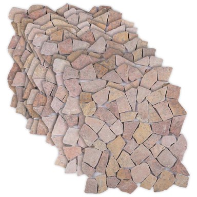 Mozaik pločice 30x30 cm mramor, crvene