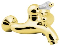 SAPHO Miješalica KIRKÉ CRYSTAL, zidna, retro, zlatna, Swarovski ručka