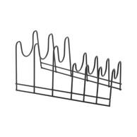 METALTEX Crni stalak za tanjure Lido Lava
