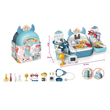 SARA Liječnički set, ruksak-kovčeg, 2u1, 15 dijelova