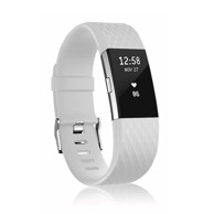 B-STRAP Silicone Diamond (Small) remen za Fitbit Charge 2, white