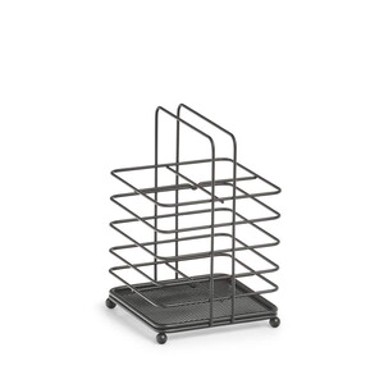 ZELLER Držač kuhinjskog pribora, metalni, crni, 27423