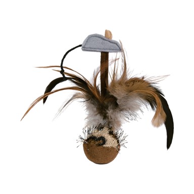 TRIXIE Loptice za mačke sa perjem i mišem 15 cm