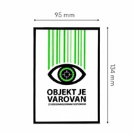 TECH TRADE Naljepnica A6 VIDEO, bijela