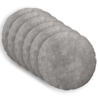 Ukrasni okrugli jastuci od mikroflisa, 6 kom., Ø 40 cm, svijetlosivi
