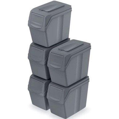 Prosperplast Sortibox set koševa za odvajanje otpada 5 × 20 L