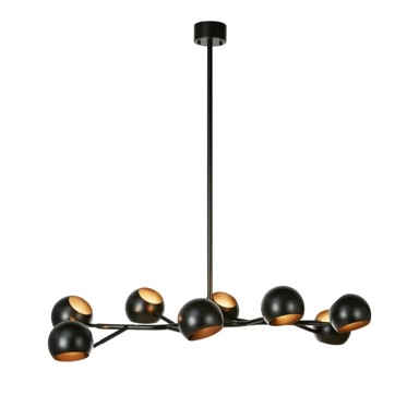 MARKSLÖJD Crna viseća svjetiljka s metalnim sjenilom Edgar