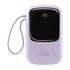 BASEUS Q Pow Digital Display Power Bank 20000 mAh, IP USB, USB-C 20W s IP kabelom, ljubičasti