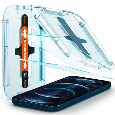 SPIGEN 9H Zaštitno staklo ”EZ FIT” za iPhone 12/12 Pro, AGL01801, 2kom