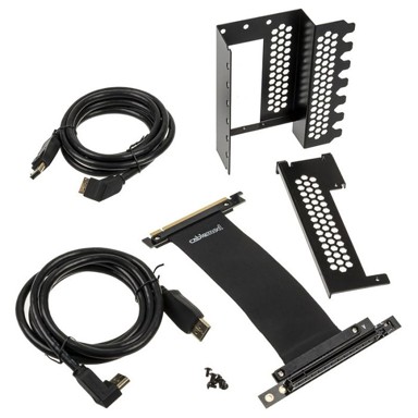 CABLEMOD Vertikalni držač grafičke kartice CM-VPB-2DK-R, sa PCIe x16 Riser Kablom, 2x DP