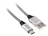 TRACER USB-C na USB-C kabel 2.0 1 m, crno-srebrni