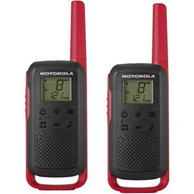 MOTOROLA Walky talky TLKR-T62, crno-crveni, 8km