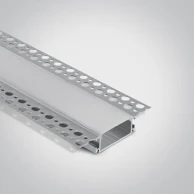 ONE LIGHT Alu profil trimless 2m za 37mm trake/ opal difuzor/ ugradbeni dm7906tr/al