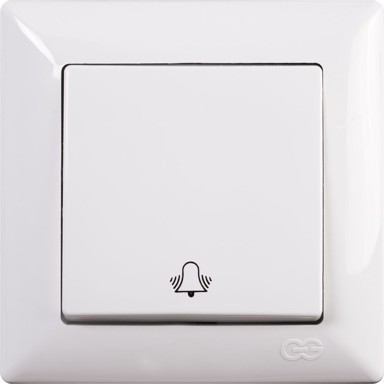 Tipkalo podžbukno za zvono 10A 250V VISAGE tamno sivo