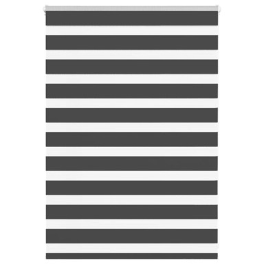 Zebra zavjesa 95x100 cm, širina tkanine 90,9 cm, poliester, crna