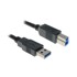 INLINE USB 3.0 kabel A na B, crni, 3 m 35330