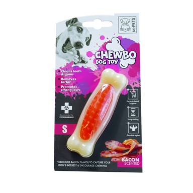 M-PETS Igračka za žvakanje Chewbo Bone S; miris slanine