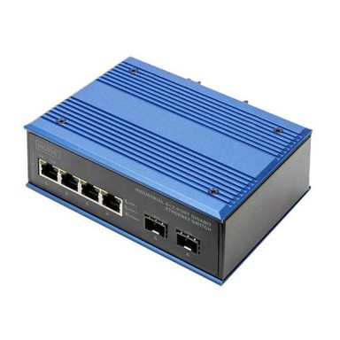 DIGITUS Switch Gigabit Ethernet 4+2, industrijski
