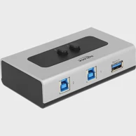 DELOCK USB Switch 2-port USB 3.0 ručni dvosmjerni crno/sivi