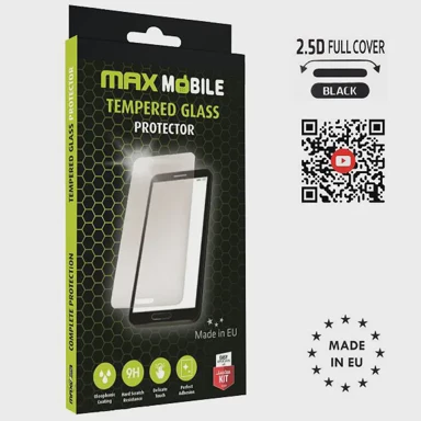 MAXMOBILE Zaštitno staklo za Iphone 15 Plus, Diamond 2.5D, full cover, crno