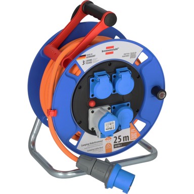 BRENNENSTUHL Kabelska motalica CEE 300, 25m, narančasta, za kampiranje