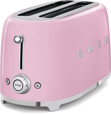 SMEG Toster TSF02PKEU, 950 W, 2 utora, roza