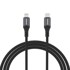 DUDAO L3CL pleteni kabel USB-C – Lightning, 30 W, 2 m, crni