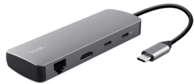 TRUST DALYX HUB adapter 8 u 1 (3× USB, 4K 60Hz) (25672)