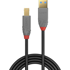 LINDY USB kabel 0,5 m USB 3.2 Gen 1 (3.1 Gen 1) USB-A USB b, crni
