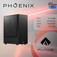 PHOENIX Stolno računalo FLAME X-508 / Intel Core i5-14400F, 16GB, 1TB SSD, RX 9060 XT