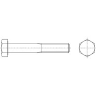 Matični vijak za lim šesterokutni DIN 931 8.8 M6*100 ZN