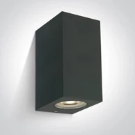 Zidna svjetiljka, 2xGU10, max 2x6W, ABS+PC, IP65, DM67142K/AN, antracit