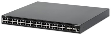 INTELLINET Mrežni preklopnik 562041, 48 x Gigabit Ethernet PoE+ + 6 x SFP+, upravljani L3, crni