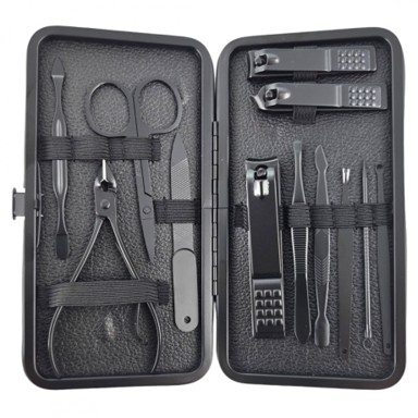 LIVEFY Set za manikuru Mani Care, 12 kom, crno