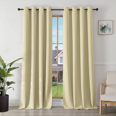 Zavjese termo zamračujuće set 2 kom 140 x 245 cm, bež